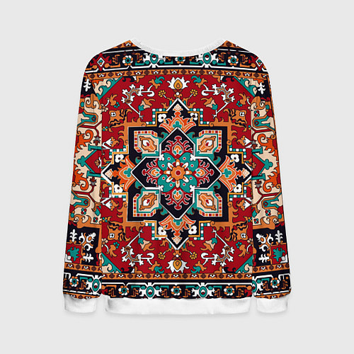 Мужской свитшот Классический ковер / 3D-Белый – фото 2