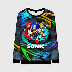 Свитшот мужской SONIC TRIO, цвет: 3D-черный