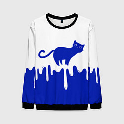 Свитшот мужской Milk Cat, цвет: 3D-черный