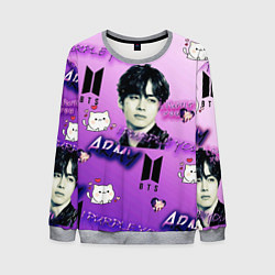 Свитшот мужской I purple you, цвет: 3D-меланж