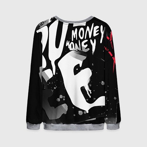 Мужской свитшот Money, money / 3D-Меланж – фото 2