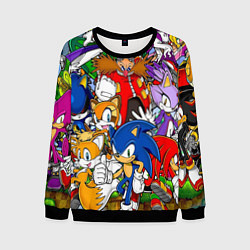 Свитшот мужской Sonic, цвет: 3D-черный