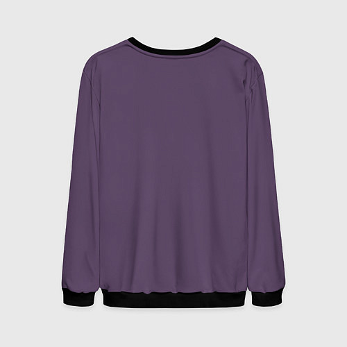 Мужской свитшот Довольный кот / 3D-Черный – фото 2