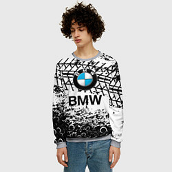 Свитшот мужской BMW, цвет: 3D-меланж — фото 2