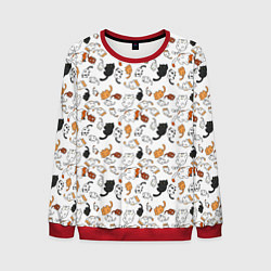 Свитшот мужской КОТИКИ, цвет: 3D-красный