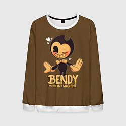 Свитшот мужской Bendy And The Ink Machine, цвет: 3D-белый