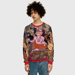 Свитшот мужской BRING ME THE HORIZON ART, цвет: 3D-красный — фото 2