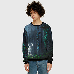 Свитшот мужской Олень, цвет: 3D-черный — фото 2