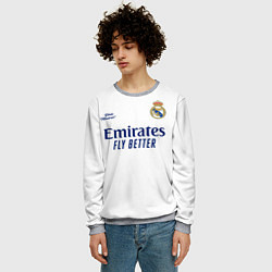 Свитшот мужской REAL MADRID, домашняя 2021, цвет: 3D-меланж — фото 2