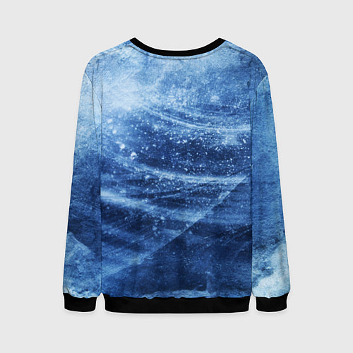 Мужской свитшот Among us Happy New Year / 3D-Черный – фото 2