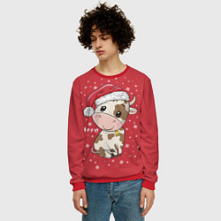 Свитшот мужской Бычок, цвет: 3D-красный — фото 2