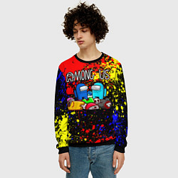 Свитшот мужской AMONG US, цвет: 3D-черный — фото 2