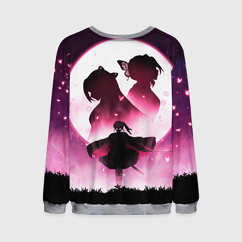 Мужской свитшот Столп Бабочки / 3D-Меланж – фото 2