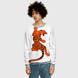 Свитшот мужской Тигр, цвет: 3D-меланж — фото 2