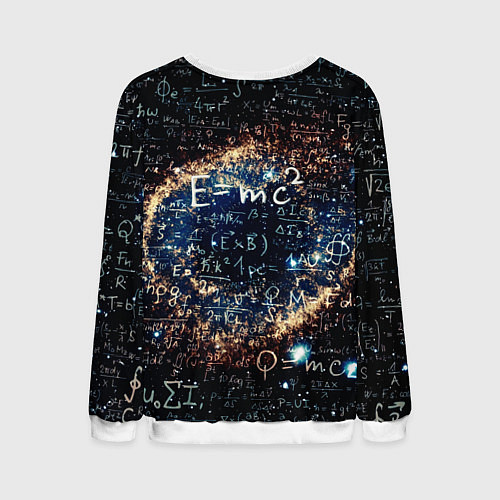 Мужской свитшот Формула Вселенной / 3D-Белый – фото 2