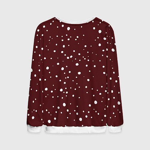 Мужской свитшот Dab-Santa / 3D-Белый – фото 2