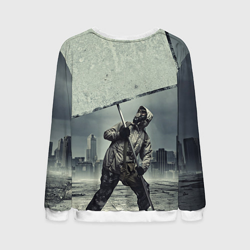 Мужской свитшот Metro Exodus / 3D-Белый – фото 2