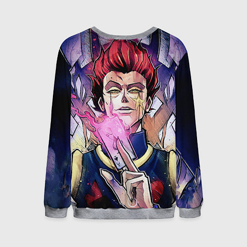 Мужской свитшот Хисока Hunter x Hunter / 3D-Меланж – фото 2