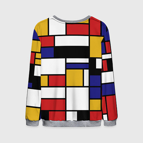 Мужской свитшот Color blocking / 3D-Меланж – фото 2