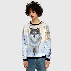 Свитшот мужской Я зимой, цвет: 3D-черный — фото 2