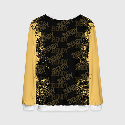 Мужской свитшот Bendy And The Ink Machine краска / 3D-Белый – фото 2