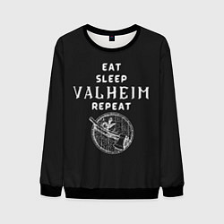 Мужской свитшот Eat Sleep Valheim Repeat
