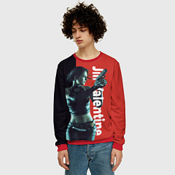 Свитшот мужской RE3 Jill Valentine, цвет: 3D-красный — фото 2