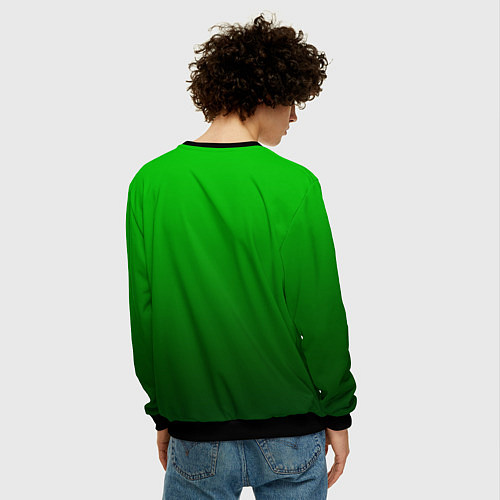 Мужской свитшот Земляной анимешный дракон / 3D-Черный – фото 4