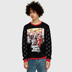 Свитшот мужской Grand Theft Auto five, цвет: 3D-красный — фото 2