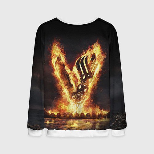 Мужской свитшот ВИКИНГИ VIKINGS V / 3D-Белый – фото 2