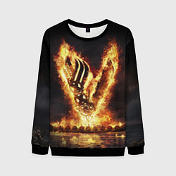 Свитшот мужской ВИКИНГИ VIKINGS V, цвет: 3D-черный