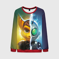 Свитшот мужской Рэтчет и Кланr, цвет: 3D-красный