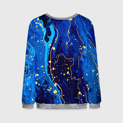 Мужской свитшот СИНИЙ ГРАНИТ / 3D-Меланж – фото 2