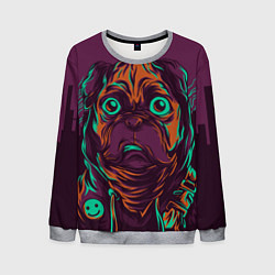 Свитшот мужской Собака, цвет: 3D-меланж