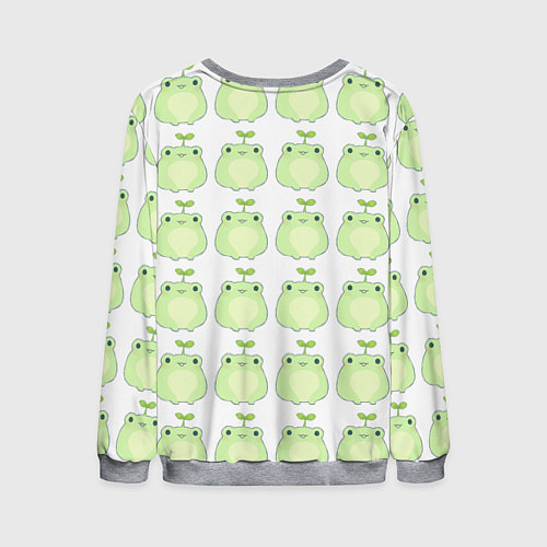 Мужской свитшот Лягушки-росточки / 3D-Меланж – фото 2