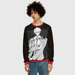 Свитшот мужской Нанами Магическая Битва, цвет: 3D-красный — фото 2