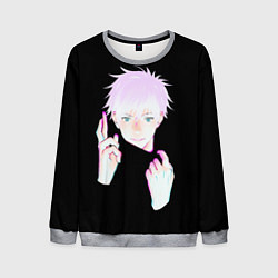 Свитшот мужской ГОДЖО САТОРУ GOJO SATORU, цвет: 3D-меланж