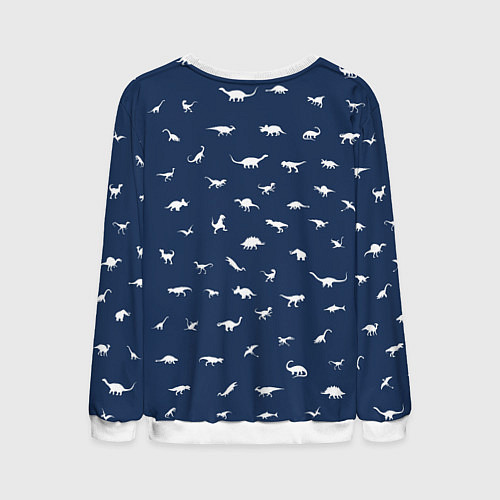 Мужской свитшот Dinoworld 2 / 3D-Белый – фото 2
