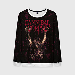 Свитшот мужской Cannibal Corpse Skeleton, цвет: 3D-белый