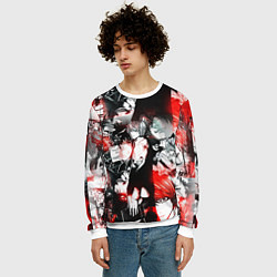 Свитшот мужской ТЕТРАДЬ СМЕРТИ, цвет: 3D-белый — фото 2