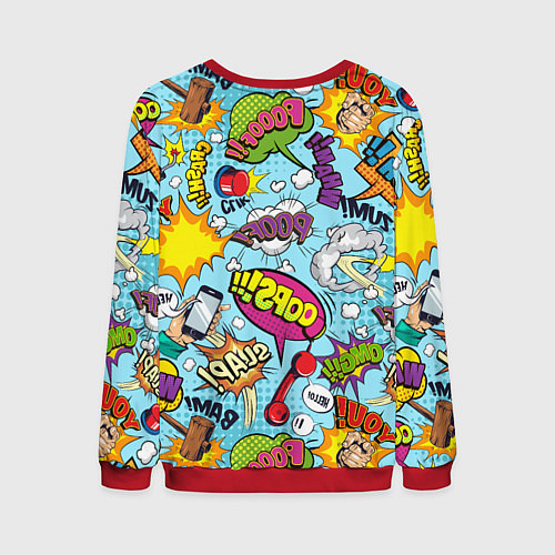 Мужской свитшот Комиксы / 3D-Красный – фото 2