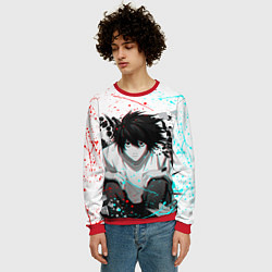 Свитшот мужской DEATH NOTE ТЕТРАДЬ СМЕРТИ, цвет: 3D-красный — фото 2