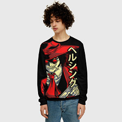 Свитшот мужской Хеллсинг, цвет: 3D-черный — фото 2