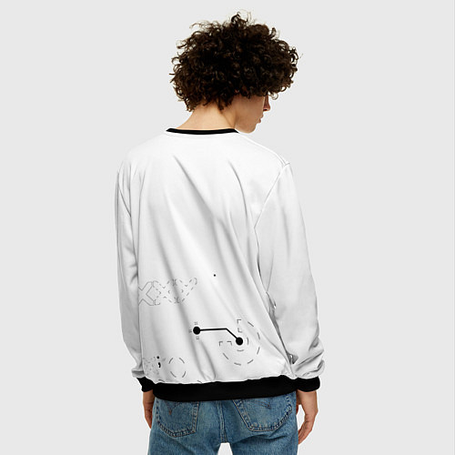 Мужской свитшот Desert Eagle: Printstream White / 3D-Черный – фото 4