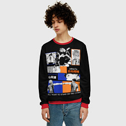 Свитшот мужской Хината и Кагеяма, цвет: 3D-красный — фото 2