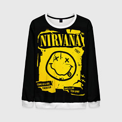 Свитшот мужской Nirvana 1987, цвет: 3D-белый