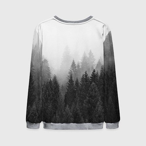 Мужской свитшот СТРАХА НЕТ СЛАВЯНЕ / 3D-Меланж – фото 2