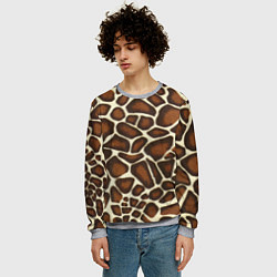 Свитшот мужской Жираф, цвет: 3D-меланж — фото 2