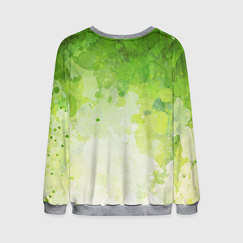 Мужской свитшот Задумчивый Шрек / 3D-Меланж – фото 2