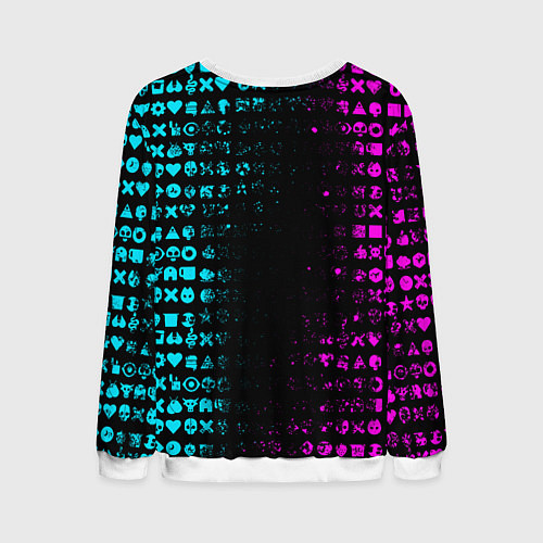 Мужской свитшот ЛЮБОВЬ СМЕРТЬ И РОБОТЫ / 3D-Белый – фото 2